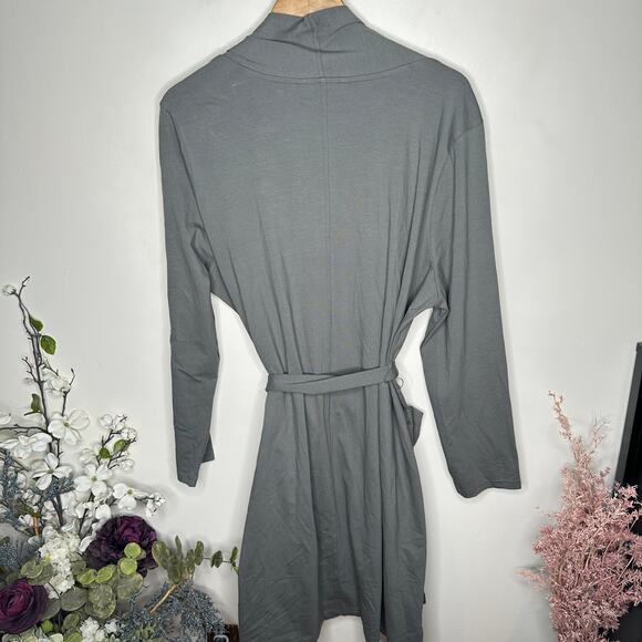 PACT Organic Cool Stretch Lounge Duster Green Sz XL {P12} - Picture 8 of 9